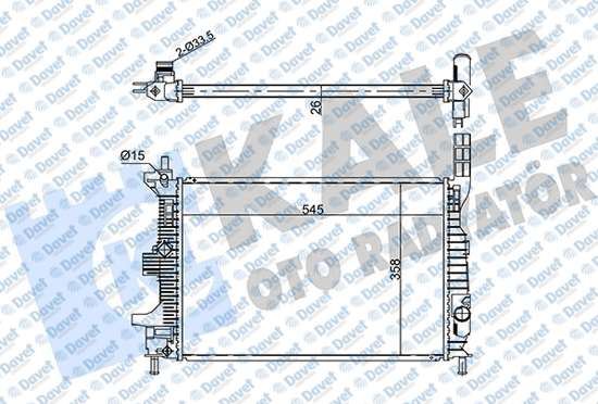 16-1931 Su Radyatoru Mekanik Ford Focus Iii 1.0 Ecoboost M-T Ac+/- 2011-2015